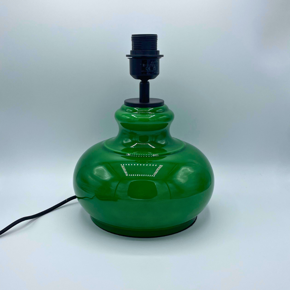 Lampenfuß Verde Glas grün Tischlampe