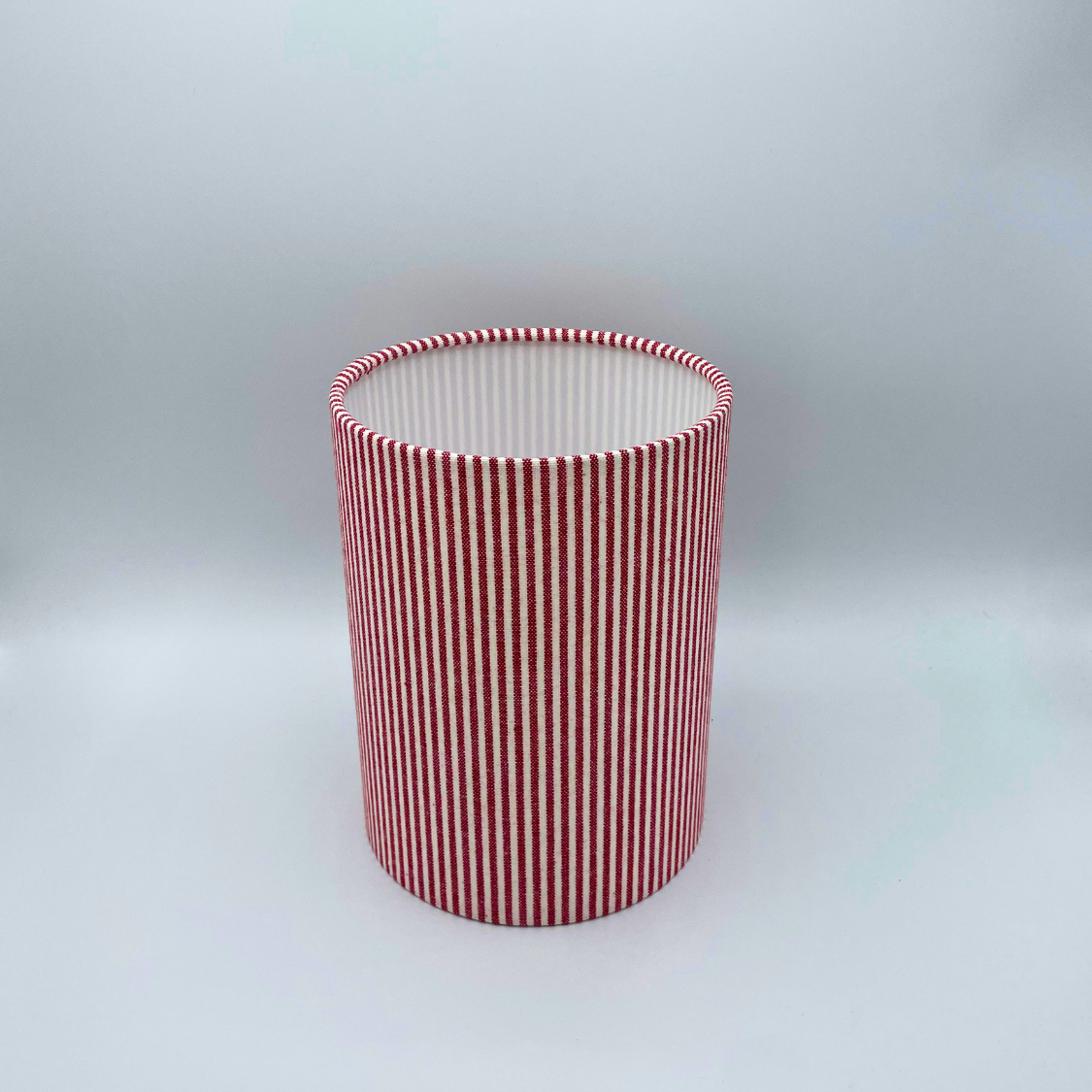 Lampenschirm Streifen rot/weiß Baumwolle Ø 15–40 cm Stehlampe Tischlampe Hängelampe