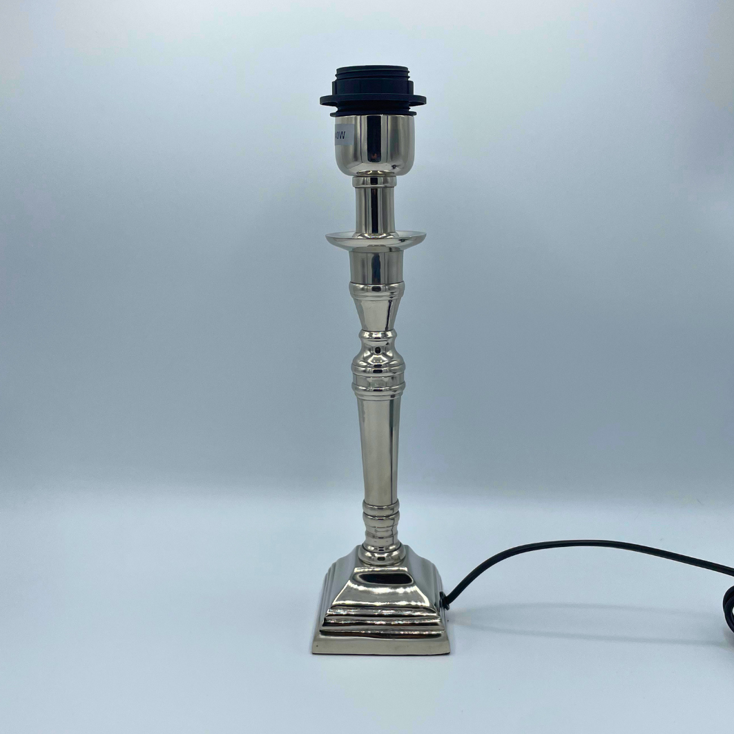 Lampenfuß Delhi Nickel Tischlampe Metall