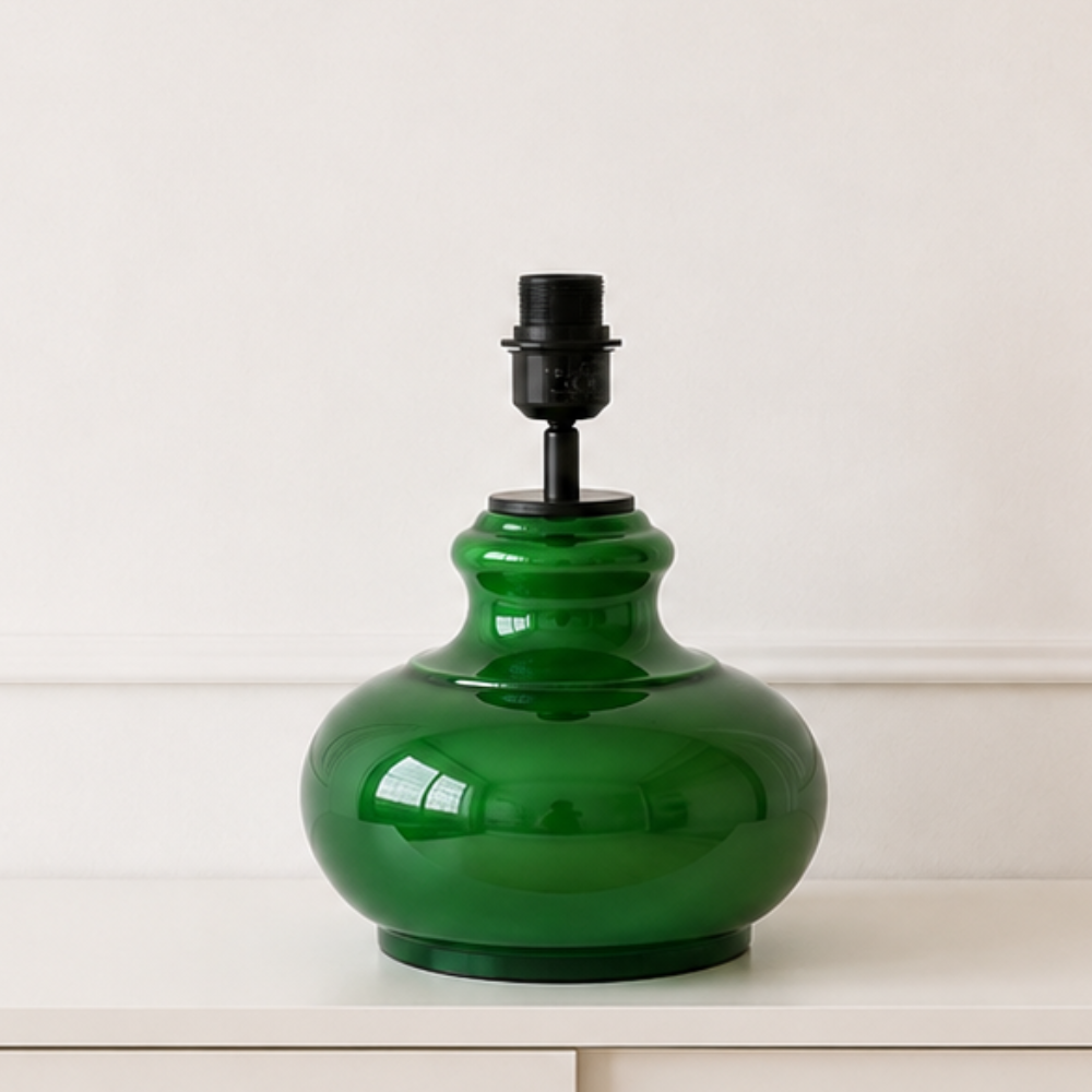 Lampenfuß Verde Glas grün Tischlampe