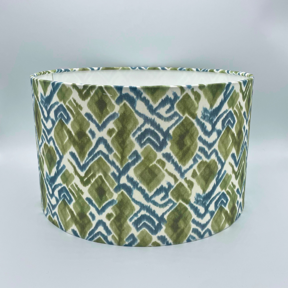 Lampenschirm Panama grün/blau Baumwolle Ø 15–40 cm Stehlampe Tischlampe Hängelampe