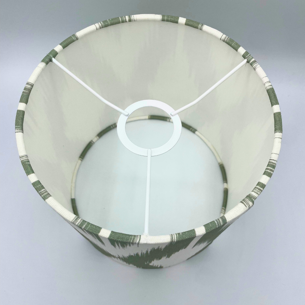 Lampenschirm Ikat grün Baumwolle Ø 15–40 cm Stehlampe Tischlampe Hängelampe