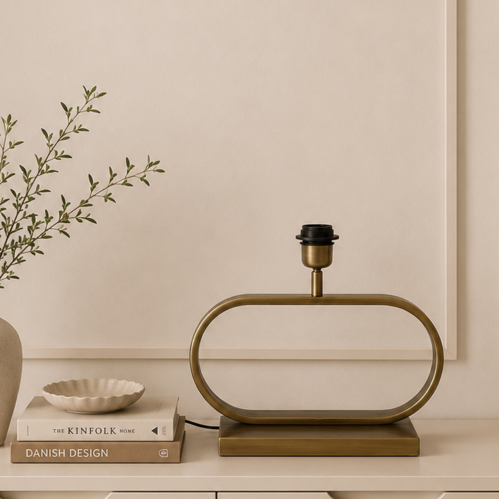 Lampenfuß Jamiro Bronze Tischlampe Metall