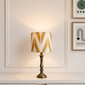 Lampenschirm Ikat gelb Baumwolle Ø 15–40 cm Stehlampe Tischlampe Hängelampe