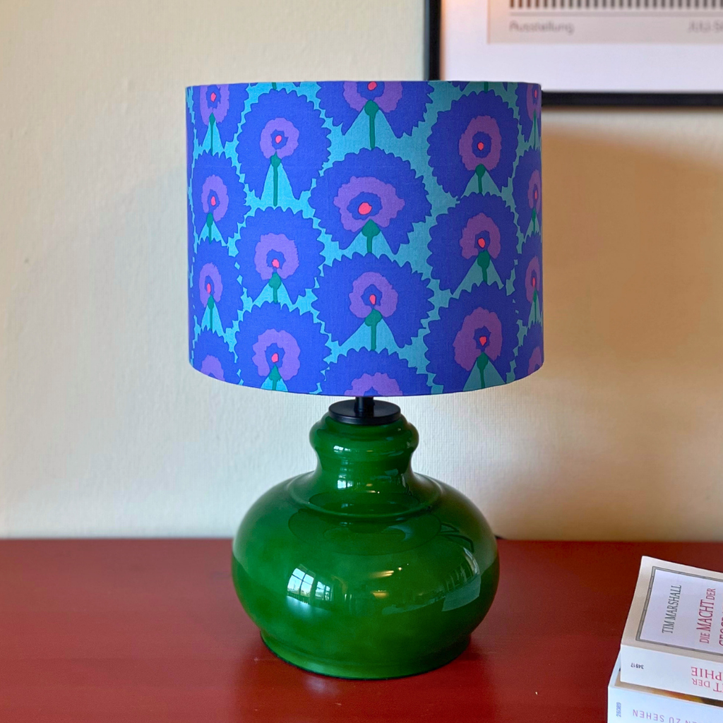 Lampenschirm Fächerblume Baumwolle Ø 15–40 cm Stehlampe Tischlampe Hängelampe
