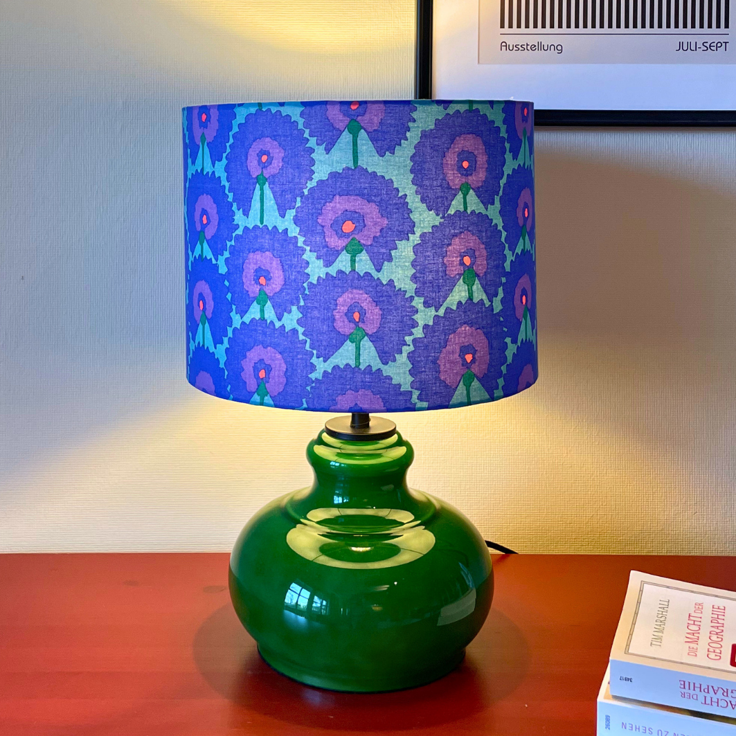 Lampenschirm Fächerblume Baumwolle Ø 15–40 cm Stehlampe Tischlampe Hängelampe