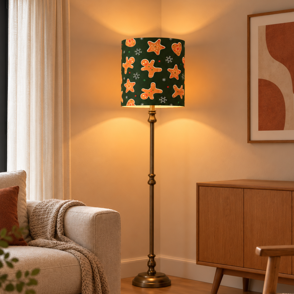 Lampenschirm Lebkuchenmann Baumwolle Ø 15–40 cm Stehlampe Tischlampe Hängelampe