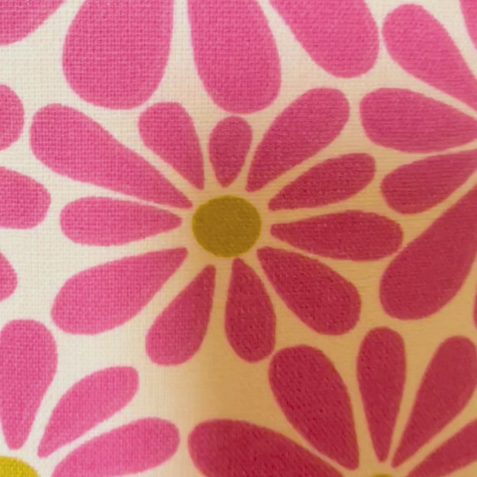 Lampenschirm „Blumen mit rosa" | verschiedene Größen als Steh-oder Hängelampe | Baumwollstoff